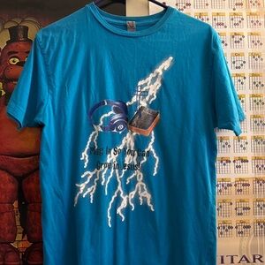 Vibrant Blue Graphic Tee